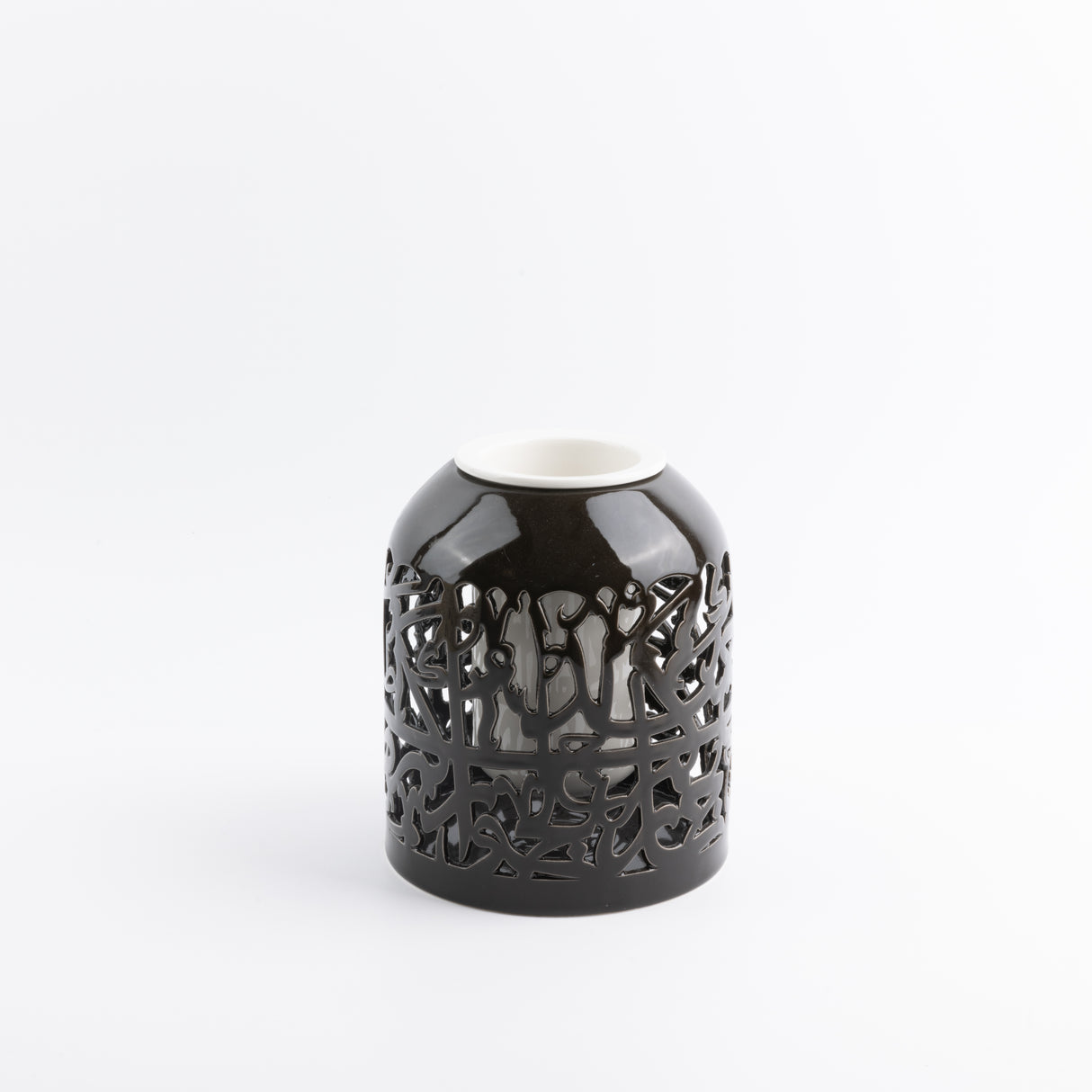 Jiwar - Large Decorative Vase - Black & Gold