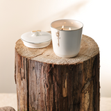 LIQAA - Medium Candle|Musky Amber - Pearl Gold