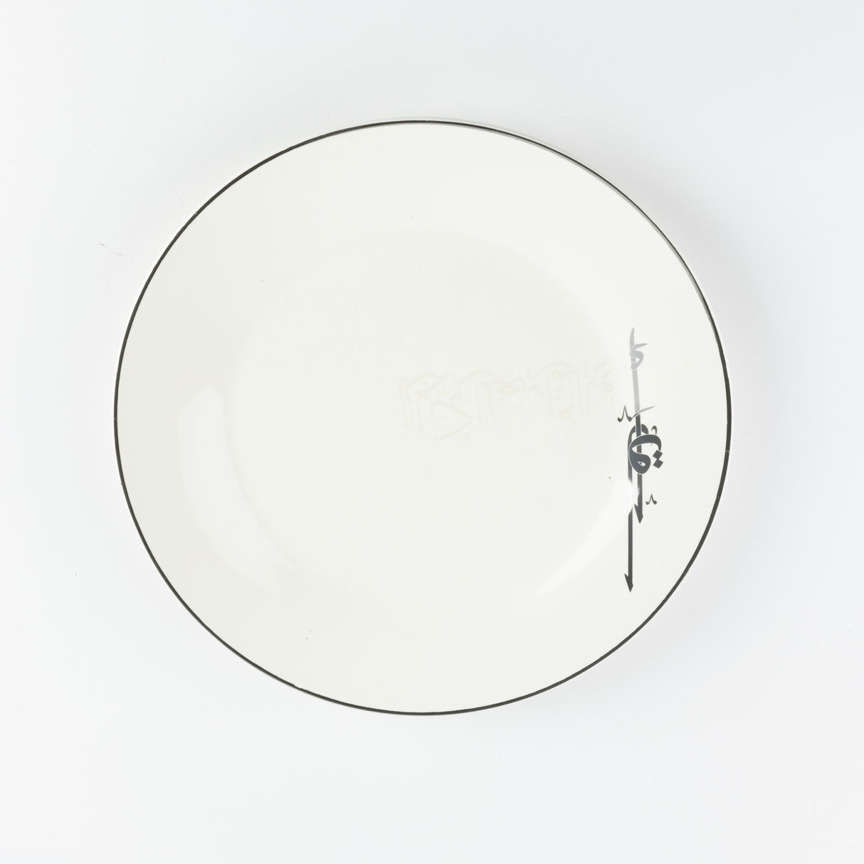 Liqa'a - Dinner Set (18-Pc) - Pearl White & Silver