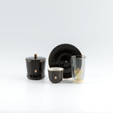 Naqsh - Tea Set (19-Pc) -Black & Gold