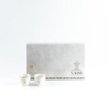 Naqsh - Arabic Coffee Cups (12-Pc)-White & Gold