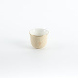 Naqsh - Arabic Coffee Cups (12-Pc)- Ivory & Gold