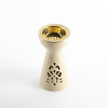 Naqsh - Incense Burner - Ivory & Gold