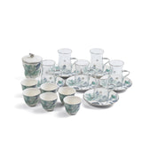 Marisella - Tea Set (19-Pc) - Blue & Silver