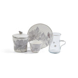Marisella - Tea Set (19-Pc) - Grey & Silver