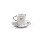Marisella - Espresso/Turkish Coffee Set (12-Pc) - Grey & Silver