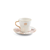 Marisella - Cappuccino Set (12-Pc) - Pink & Gold