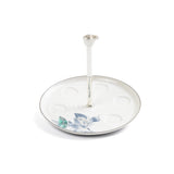 Marisella - Arabic Coffee Cups With Holder - Blue & Silver