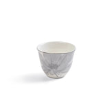 Marisella - Arabic Coffee Cups With Holder - Grey & Silver