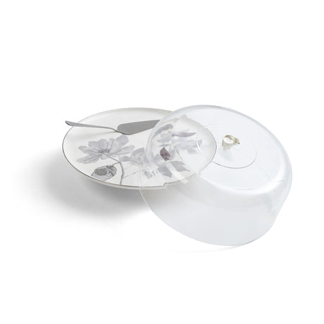 Marisella - Cake Set (9-Pc) - Grey & Silver