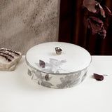 Marisella - Large Decorative Canister - Grey & Silver