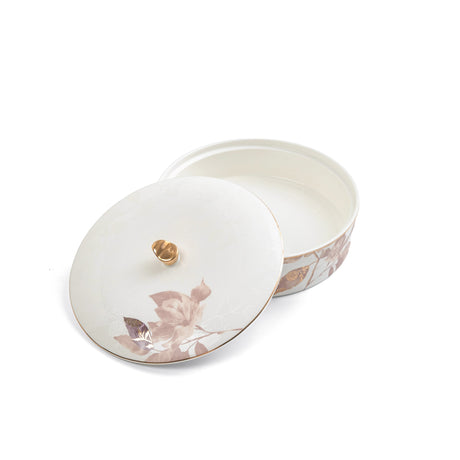 Marisella - Large Decorative Canister - Pink & Gold