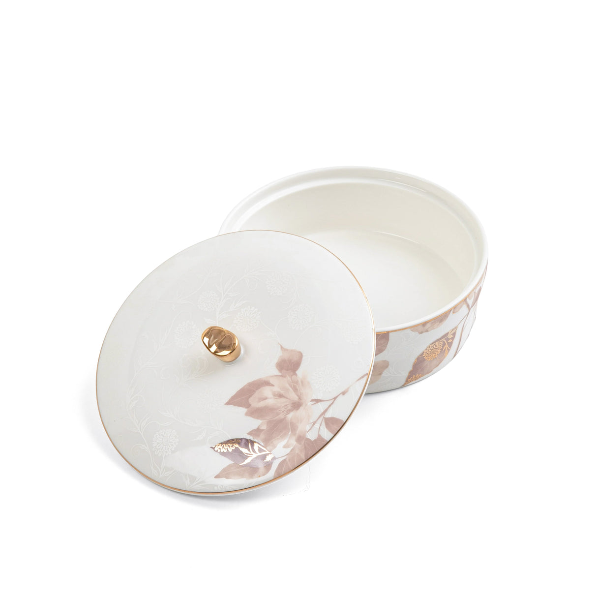 Marisella - Medium Decorative Canister - Pink & Gold