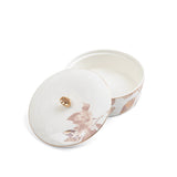 Marisella - Medium Decorative Canister - Pink & Gold