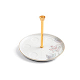 Khuzama - Arabic Coffee Cups With Holder - Pink & Gold