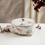 Khuzama - Medium Decorative Canister - Pink & Gold