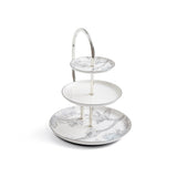 Khuzama - 3 Tier Plate - Grey & Silver