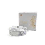 Veloura - Large Decorative Canister - Grey & Silver