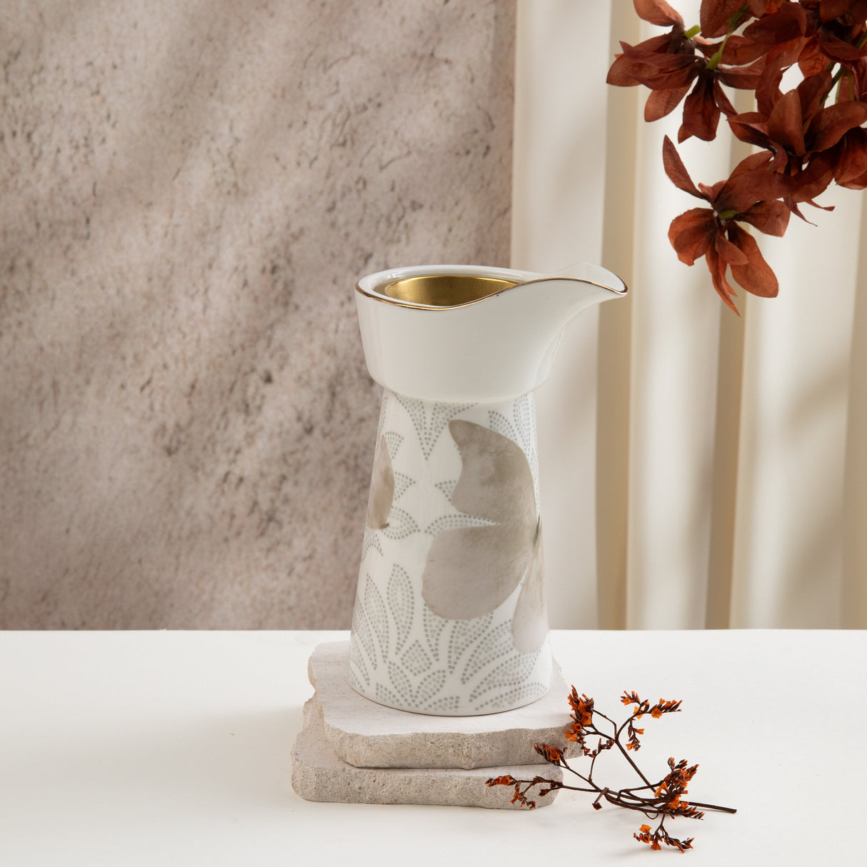 Veloura - Incense Burner - Brown & Gold