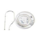 Veloura - 3 Tier Plate - Grey & Silver