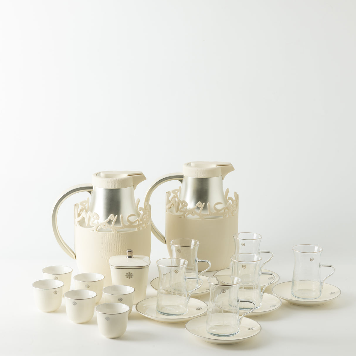 Mirral - Ultimate Brew Deluxe Set (21-Pc)- White & Silver