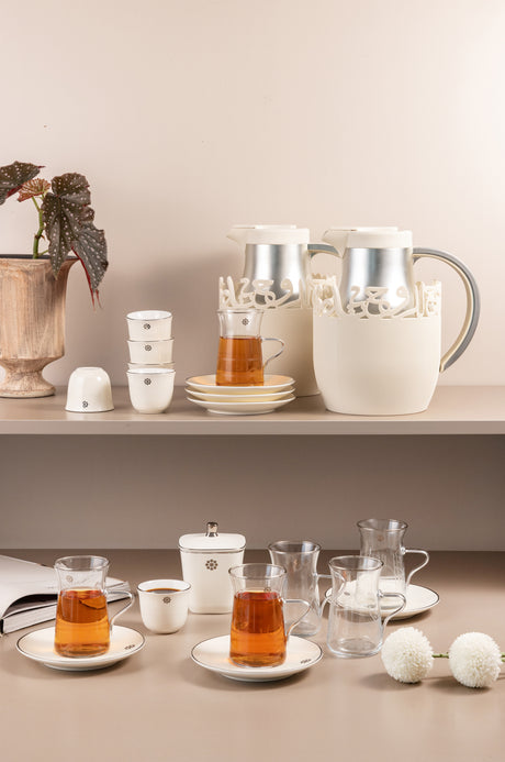 Mirral - Ultimate Brew Deluxe Set (21-Pc)- White & Silver