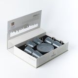 Bundle- The Refined Coffee Serving Set – Dark Blue & Silver