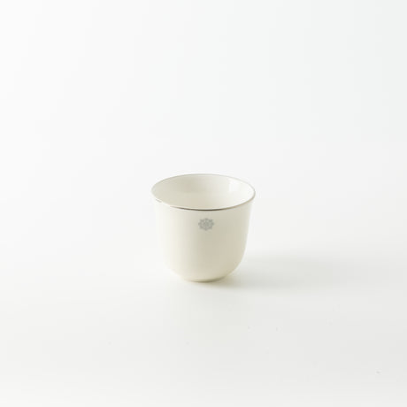 Mirral - Arabic Coffee Cups Set (12-Pc) - White & Silver