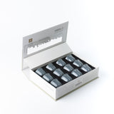 Mirral - Arabic Coffee Cups Set (12-Pc) - Dark Blue & Silver