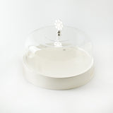 Mirral - Cake Set (9-Pc) - White & Silver