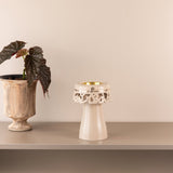 Mirral - Incense Burner - Beige & Gold