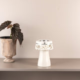 Mirral - Incense Burner - White & Silver