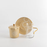 Octara - Tea Set (13-Pc) - Ivory & Gold