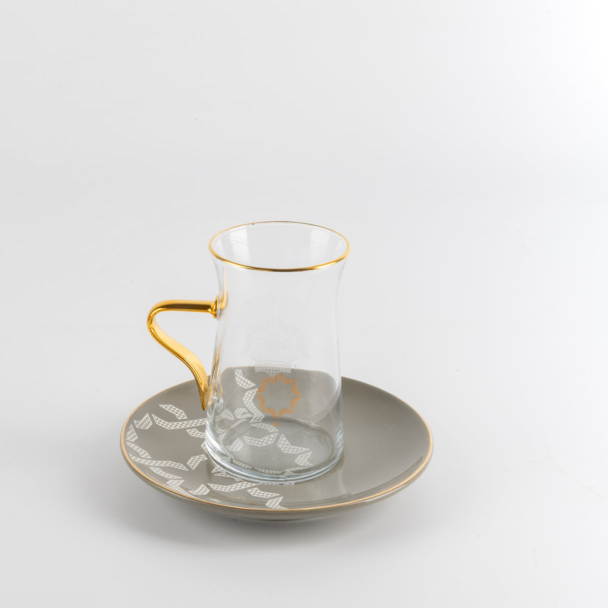 Octara - Tea Set (13-Pc) - Grey & Gold