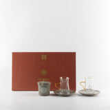 Octara - Tea Set (13-Pc) - Grey & Gold