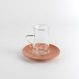 Octara - Tea Set (13-Pc) - Orange & Silver