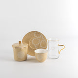 Octara - Tea Set (19-Pc) - Ivory & Gold