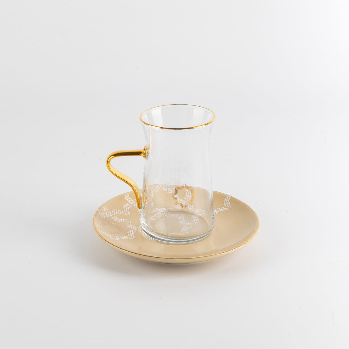 Octara - Tea Set (19-Pc) - Ivory & Gold