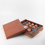 Octara - Tea Set (19-Pc) - Orange & Silver