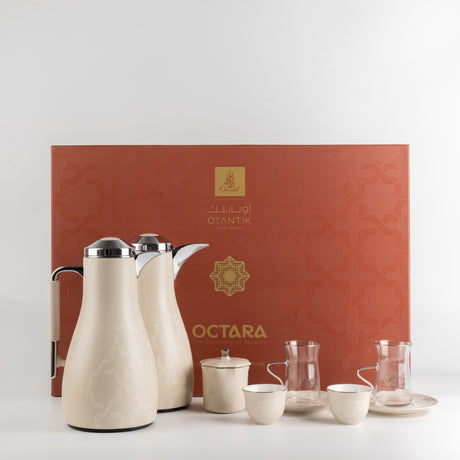 Octara - Ultimate Brew Deluxe Set (21-Pc) - Beige & Silver
