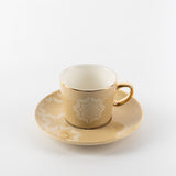Octara - Espresso/Turkish Coffee Set (12-Pc) - Ivory & Gold