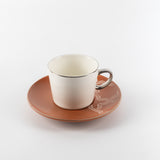 Octara - Espresso/Turkish Coffee Set (12-Pc) - Orange & Silver