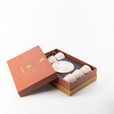 Octara - Cappuccino Set (12-Pc) - Beige & Silver
