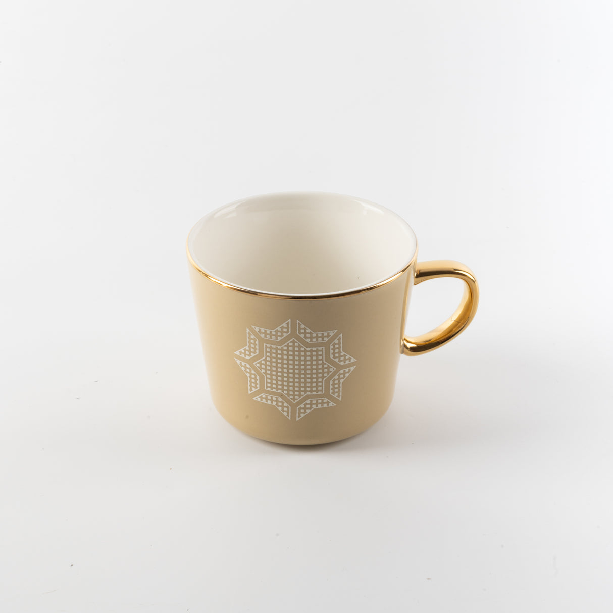 Octara - Cappuccino Set (12-Pc) - Ivory & Gold