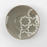 Octara - Cappuccino Set (12-Pc) - Grey & Gold