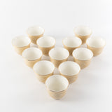 Octara - Arabic Coffee Cups Set (12-Pc) - Ivory & Gold