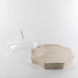 Octara - Cake Set (9-Pc) - Beige & Silver