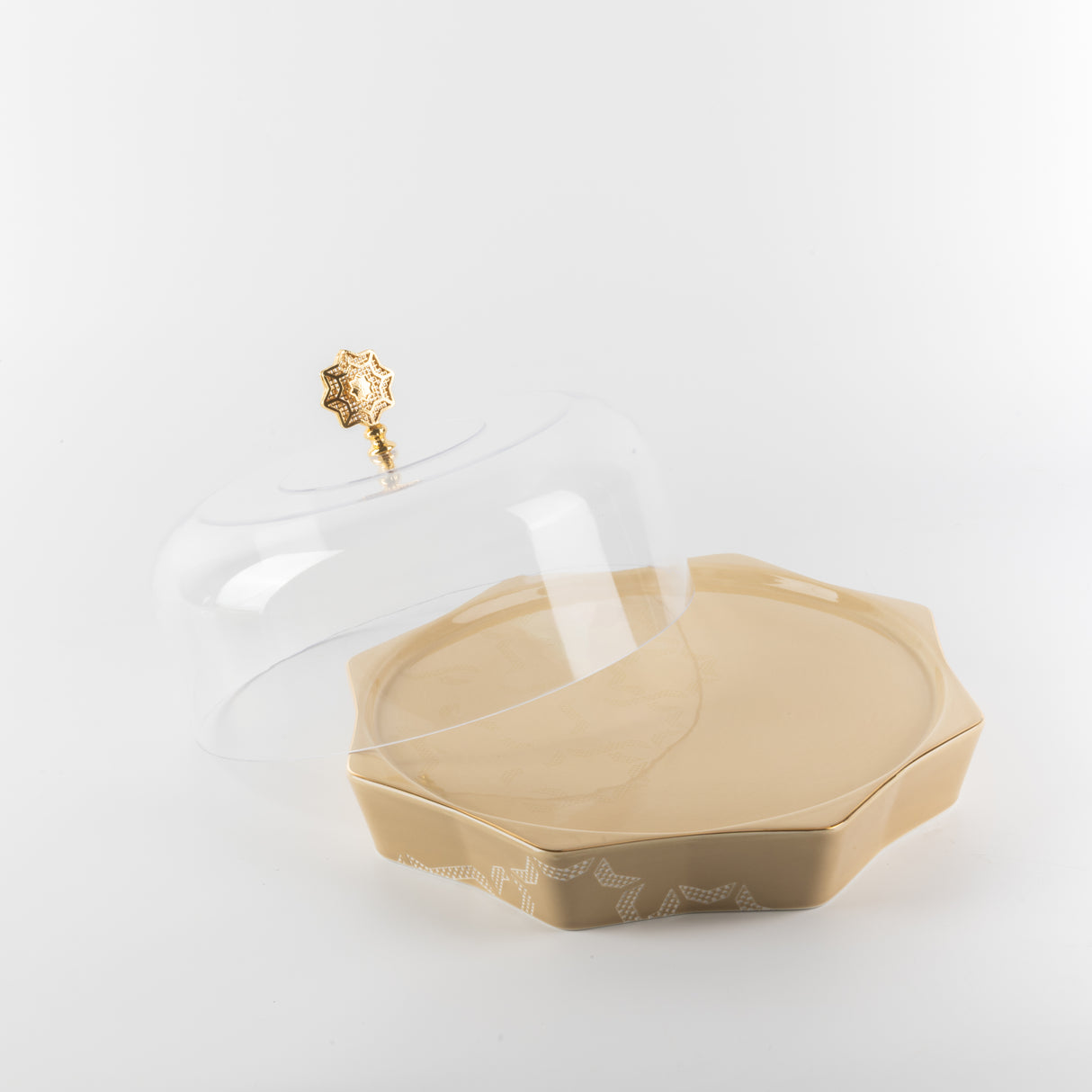 Octara - Cake Set (9-Pc) - Ivory & Gold