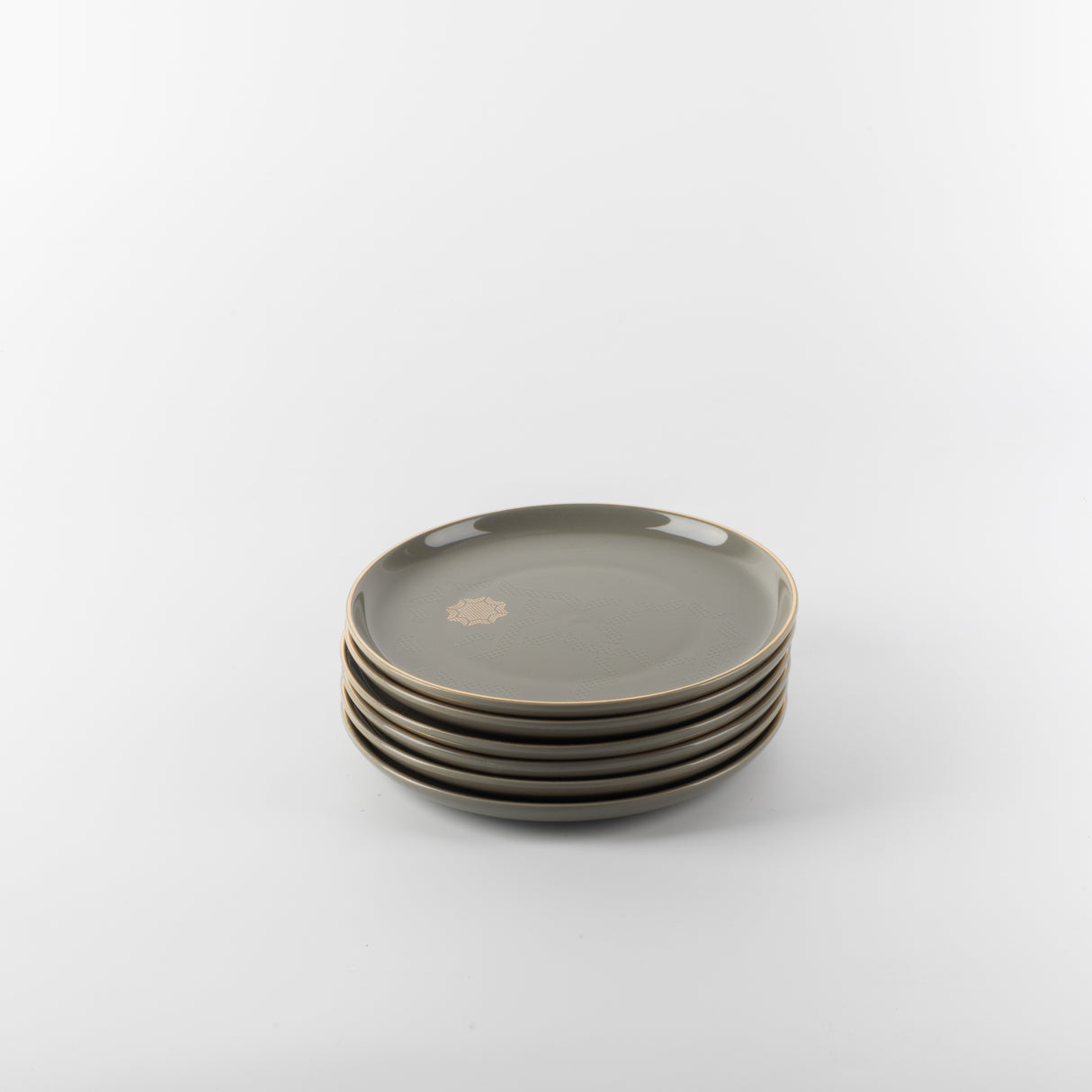 Octara - Cake Set (9-Pc) - Grey & Gold