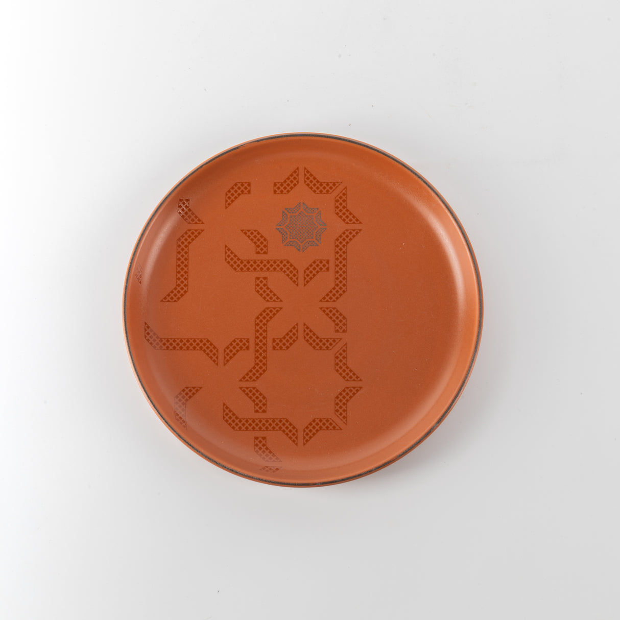 Octara - Cake Set (9-Pc) - Orange & Silver
